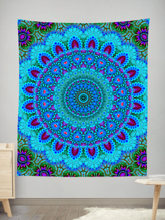 Feather Blues Tapestry, Sartoris Art, | iEDM