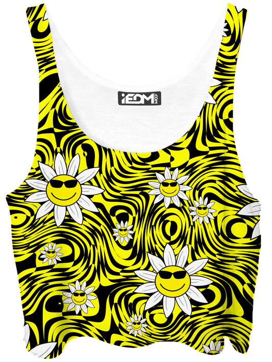 Smiling Daisies Crop Top, Sartoris Art, | iEDM