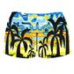Tropical Night High-Waisted Women's Shorts, Sartoris Art, | iEDM