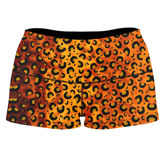 Cheetah Print High-Waisted Women's Shorts, Sartoris Art, | iEDM