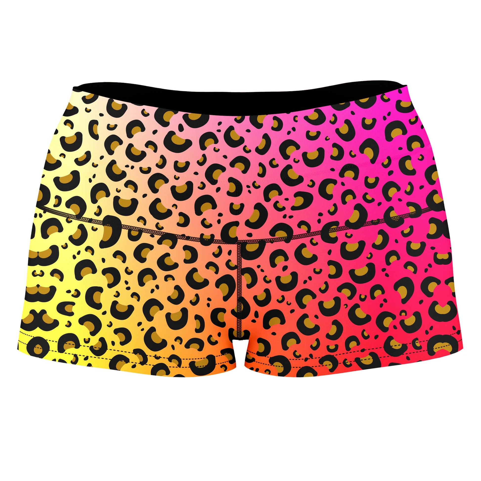Leopard Spots High-Waisted Women's Shorts, Sartoris Art, | iEDM