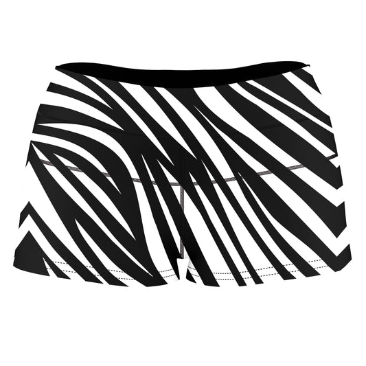 Safari Print High-Waisted Women's Shorts, Sartoris Art, | iEDM