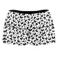Snow Leopard Print High-Waisted Women's Shorts, Sartoris Art, | iEDM