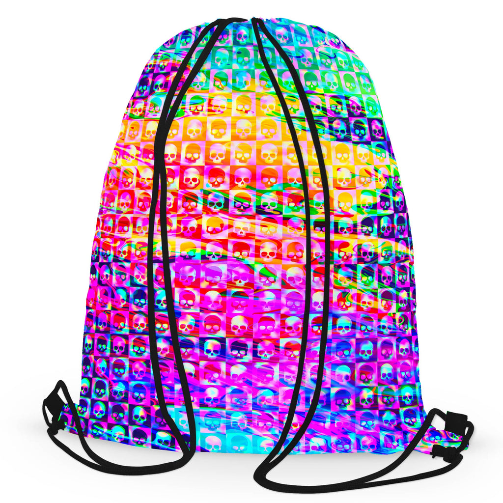 Skull Fam Purple Drawstring Bag, Art Design Works, | iEDM