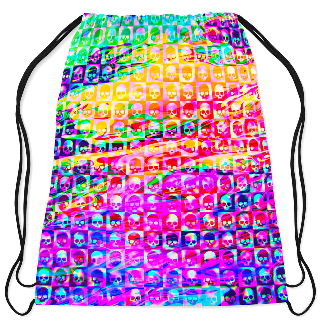 Skull Fam Purple Drawstring Bag, Art Design Works, | iEDM