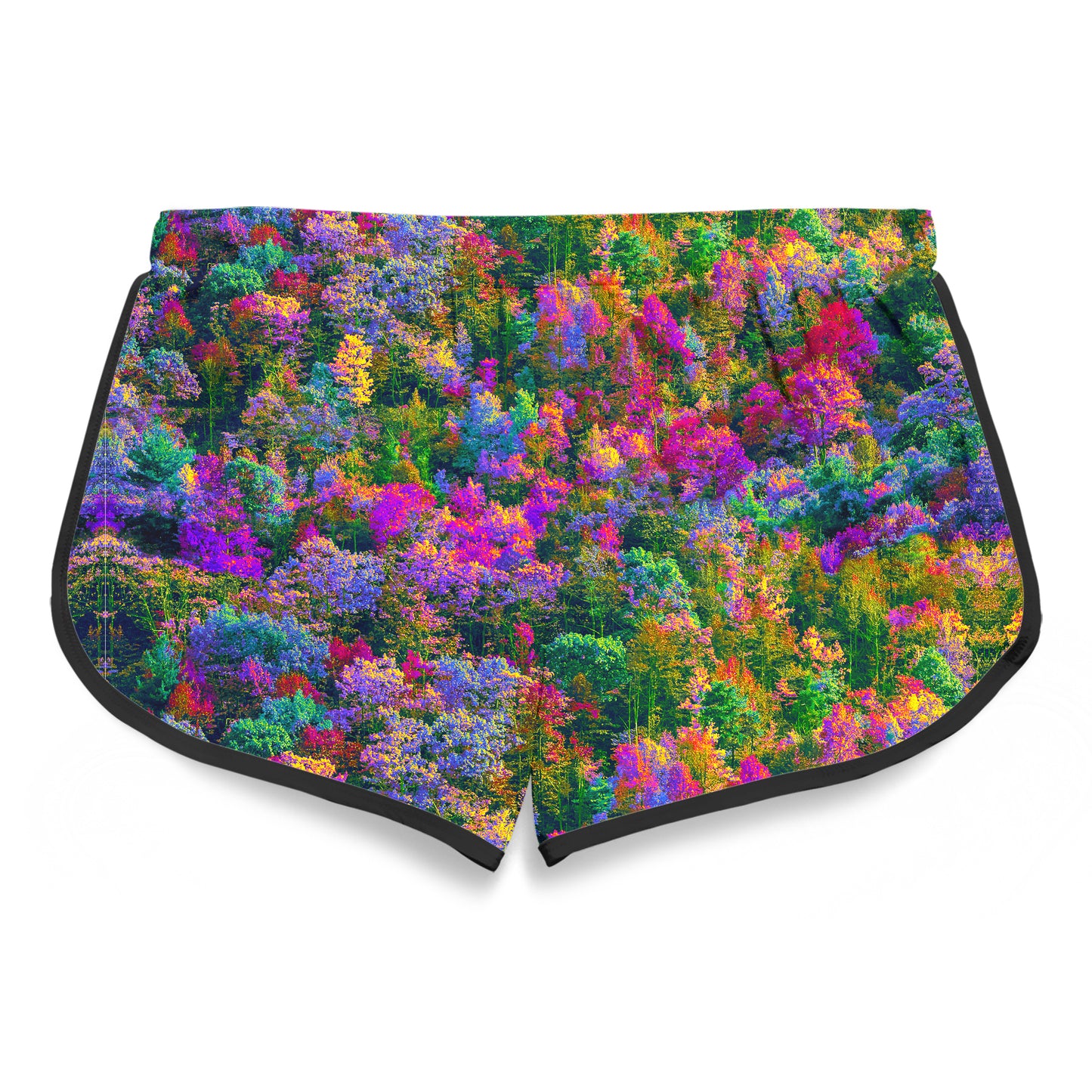 Psychedelic Forest Women's Retro Shorts, Think Lumi, | iEDM