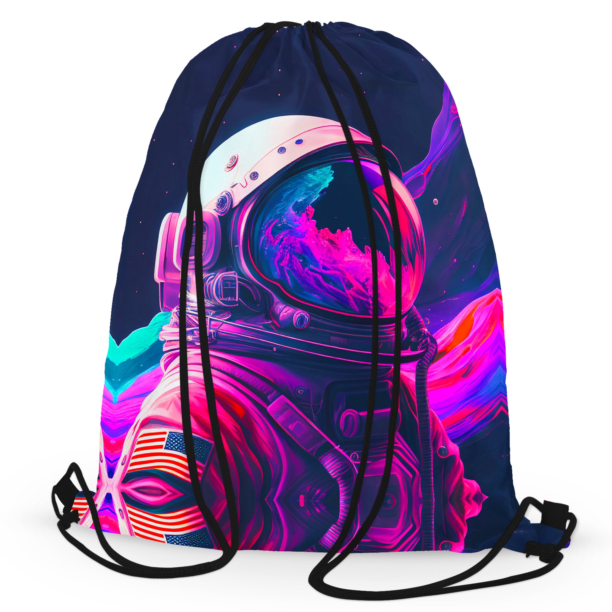 Vaporwave Astronaut 06 Drawstring Bag, iEDM, | iEDM