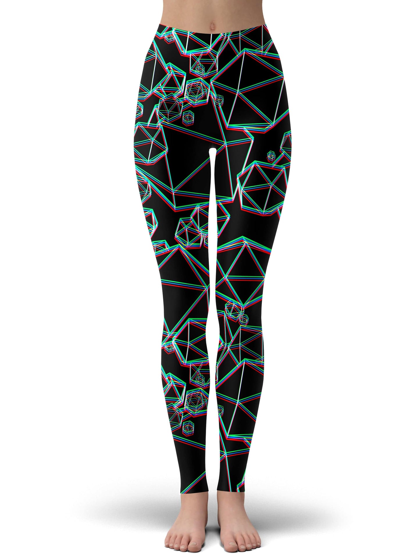Icosahedron Madness Glitch Leggings, Yantrart Design, | iEDM
