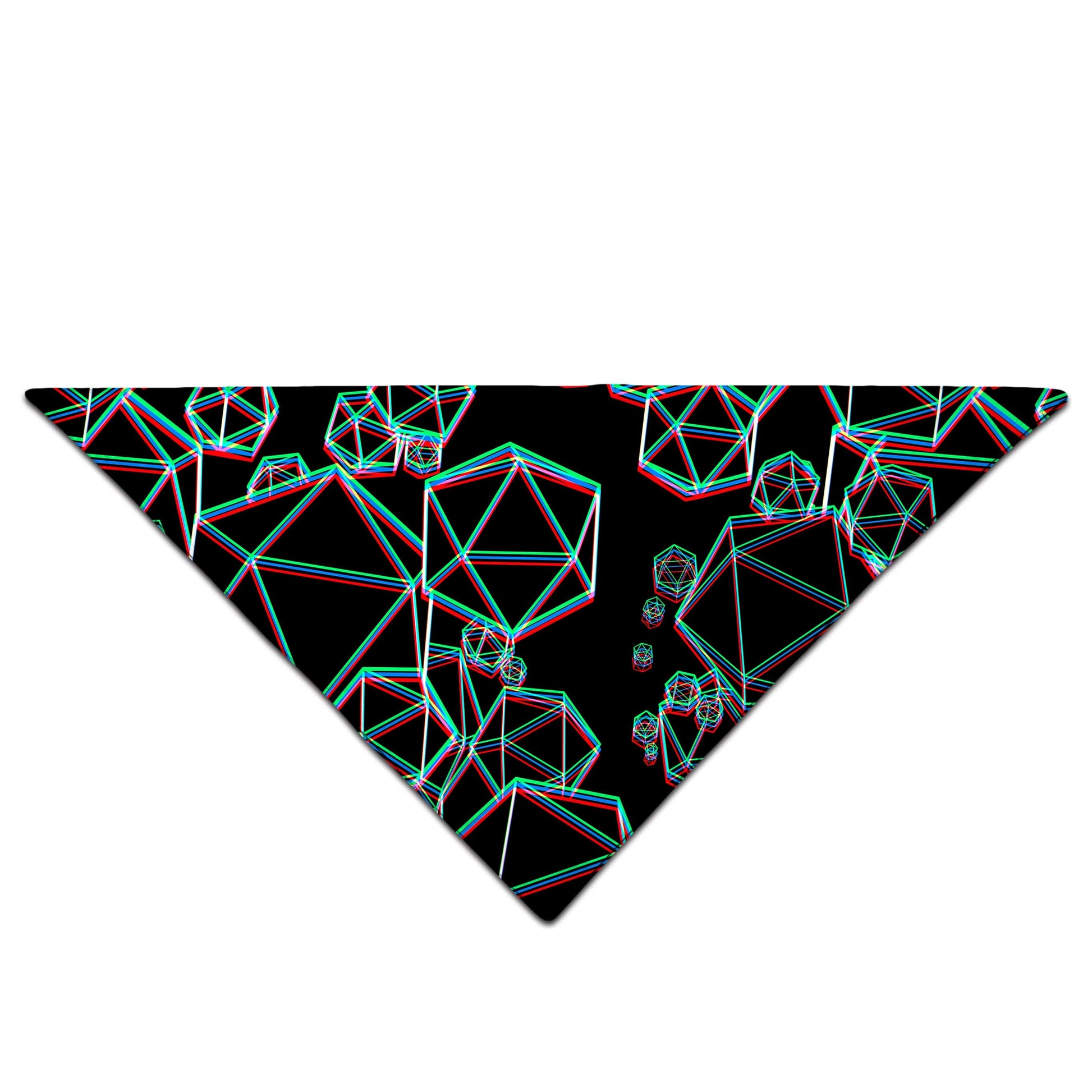 Icosahedron Madness Glitch Bandana, Yantrart Design, | iEDM