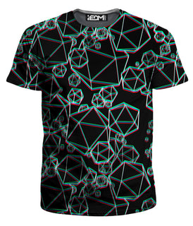 Yantrart Design - Icosahedron Madness Glitch Men's T-Shirt