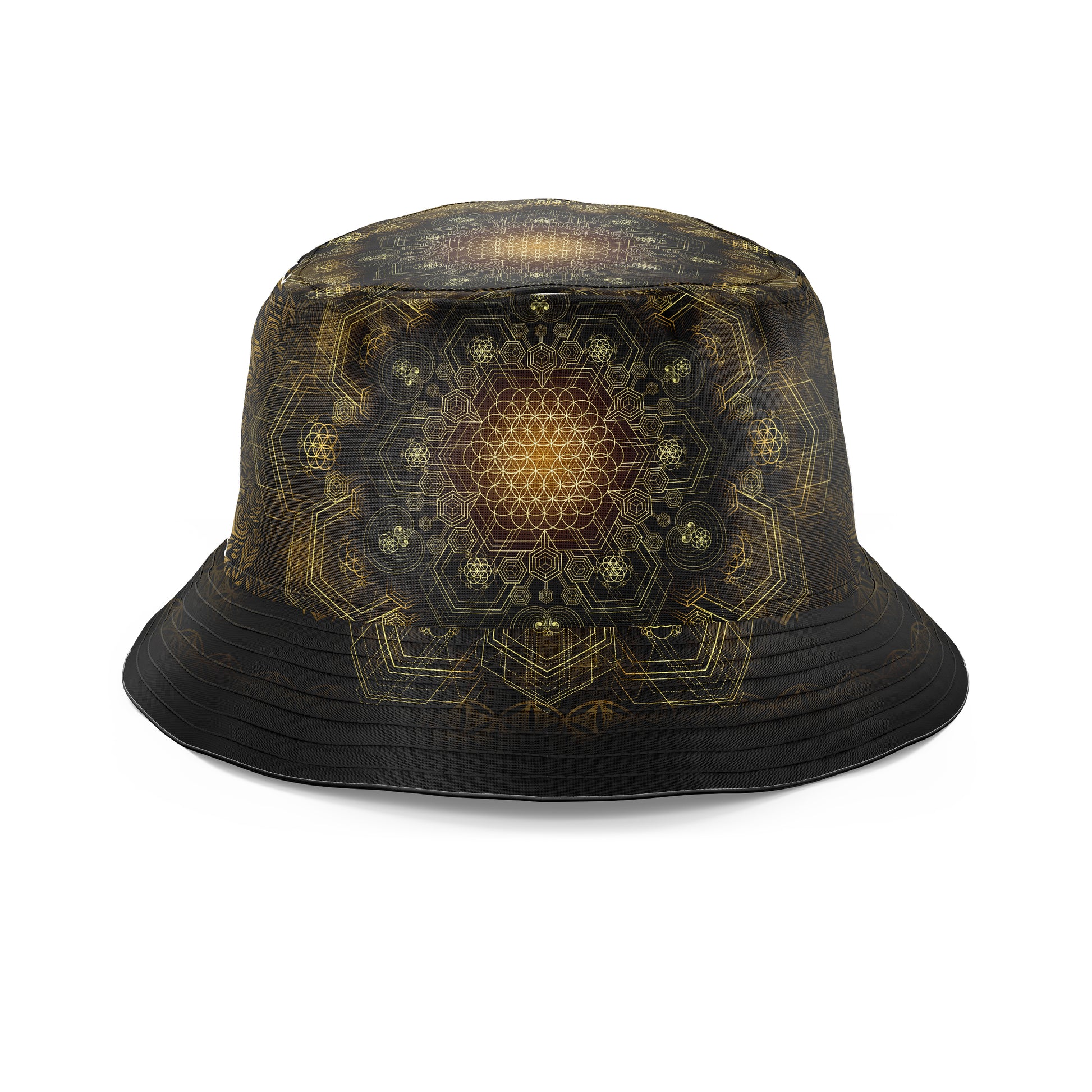 Unveiling The Grid Gold Bucket Hat, Yantrart Design, | iEDM