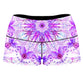 Canndala Purple High-Waisted Women's Shorts, Yantrart Design, | iEDM