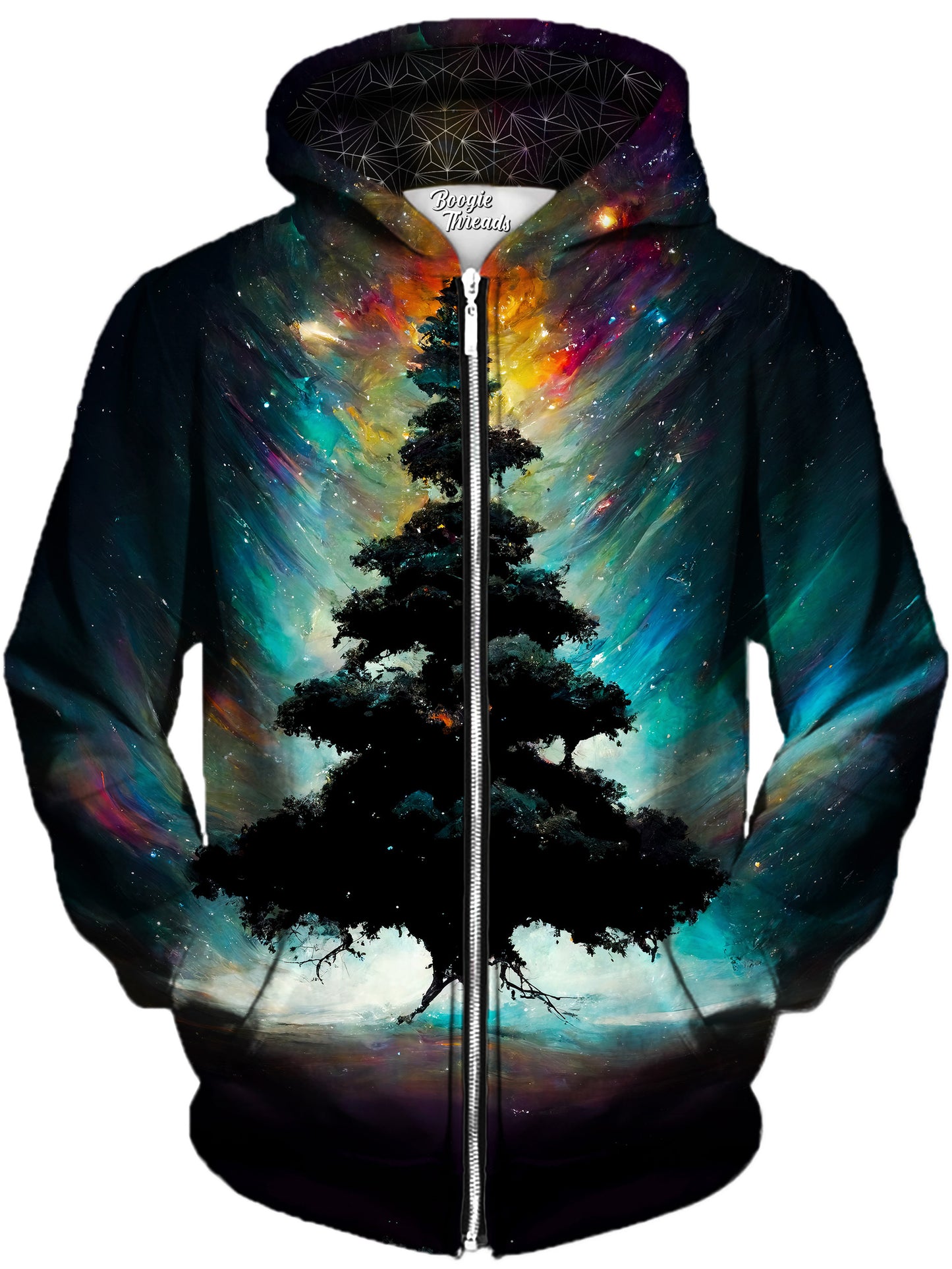 Abstract Duty Unisex Zip-Up Hoodie, Gratefully Dyed, | iEDM