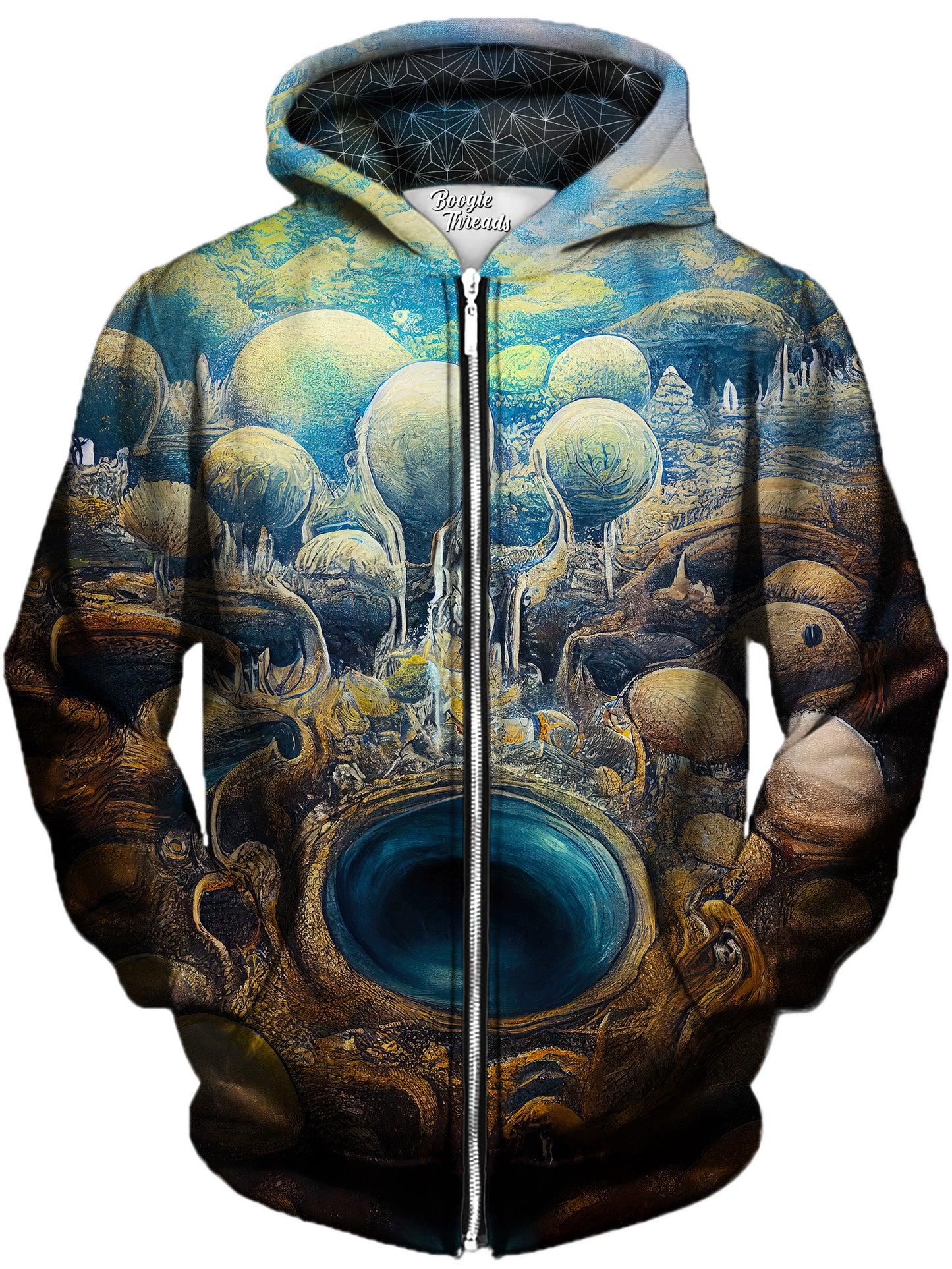 Accidents Of Deceit Unisex Zip-Up Hoodie, Gratefully Dyed, | iEDM