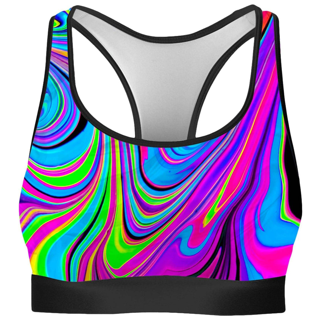 Cosmic Flow Rave Bra and Leggings Combo, Psychedelic Pourhouse, | iEDM
