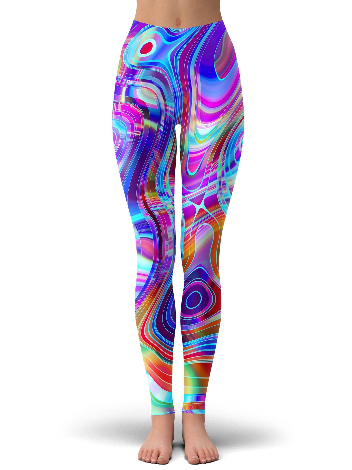 Aqua Realm Crop Hoodie and Leggings Combo, Art Design Works, | iEDM