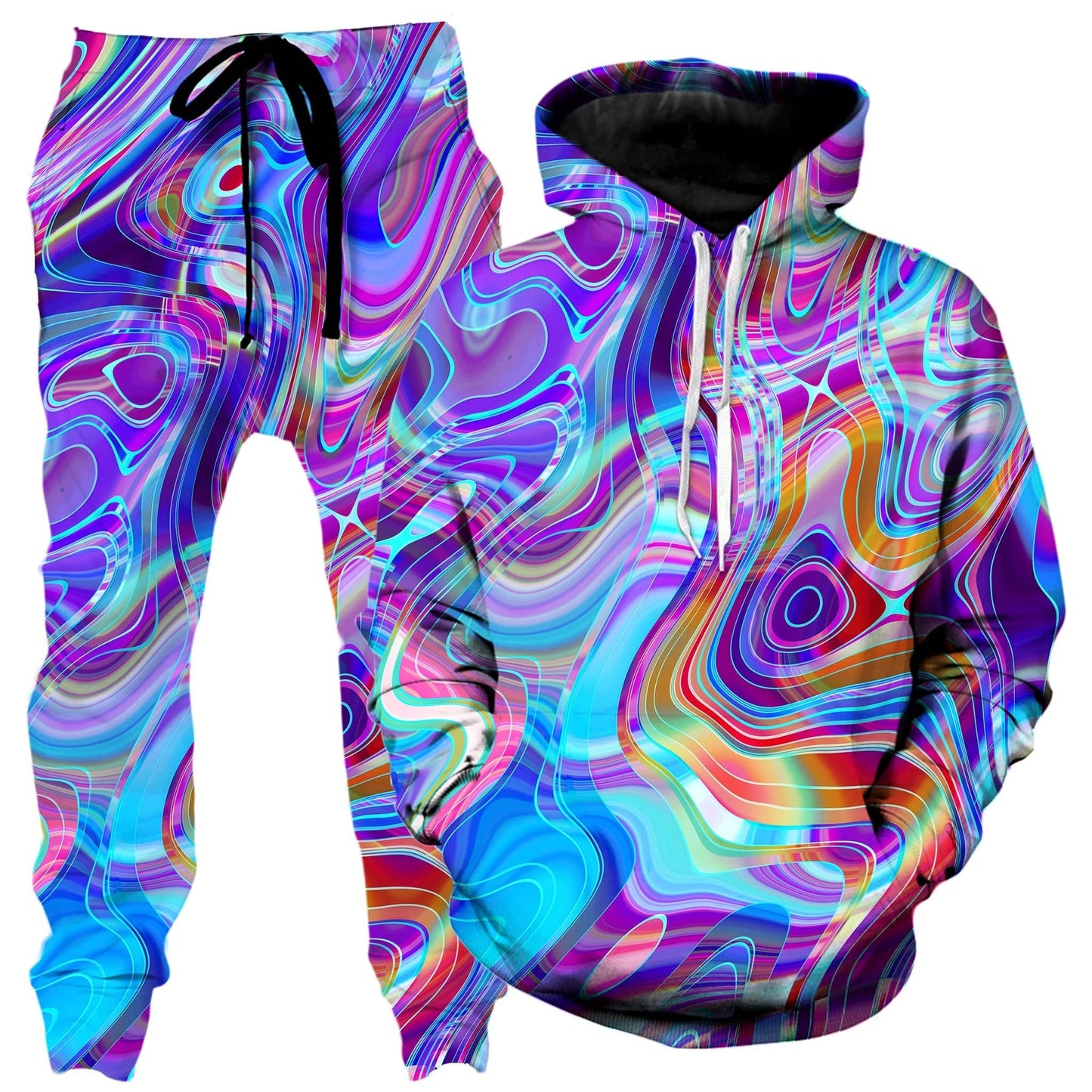 Aqua Realm Hoodie and Joggers Combo, Art Design Works, | iEDM