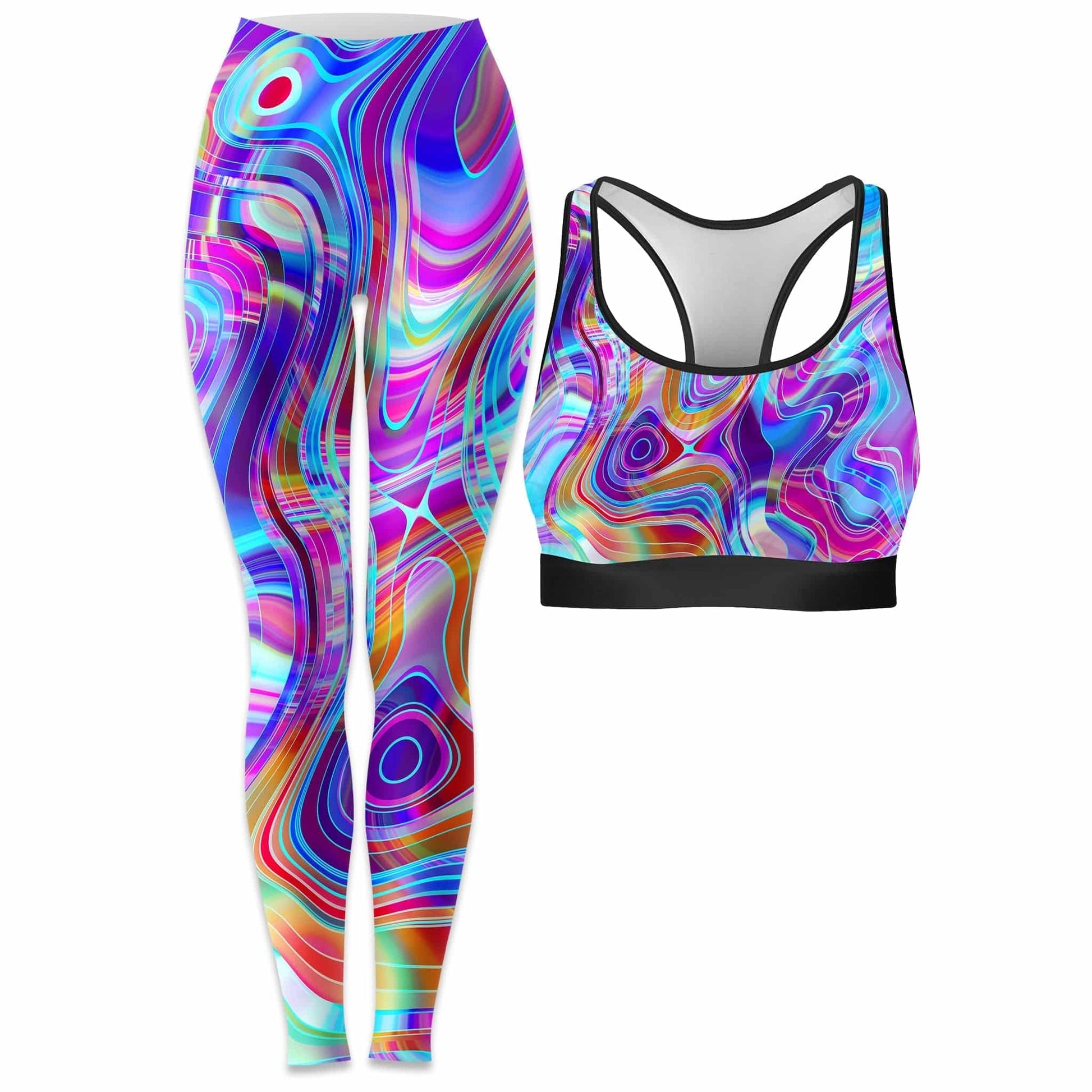 Aqua Realm Rave Bra and Leggings Combo, Art Design Works, | iEDM