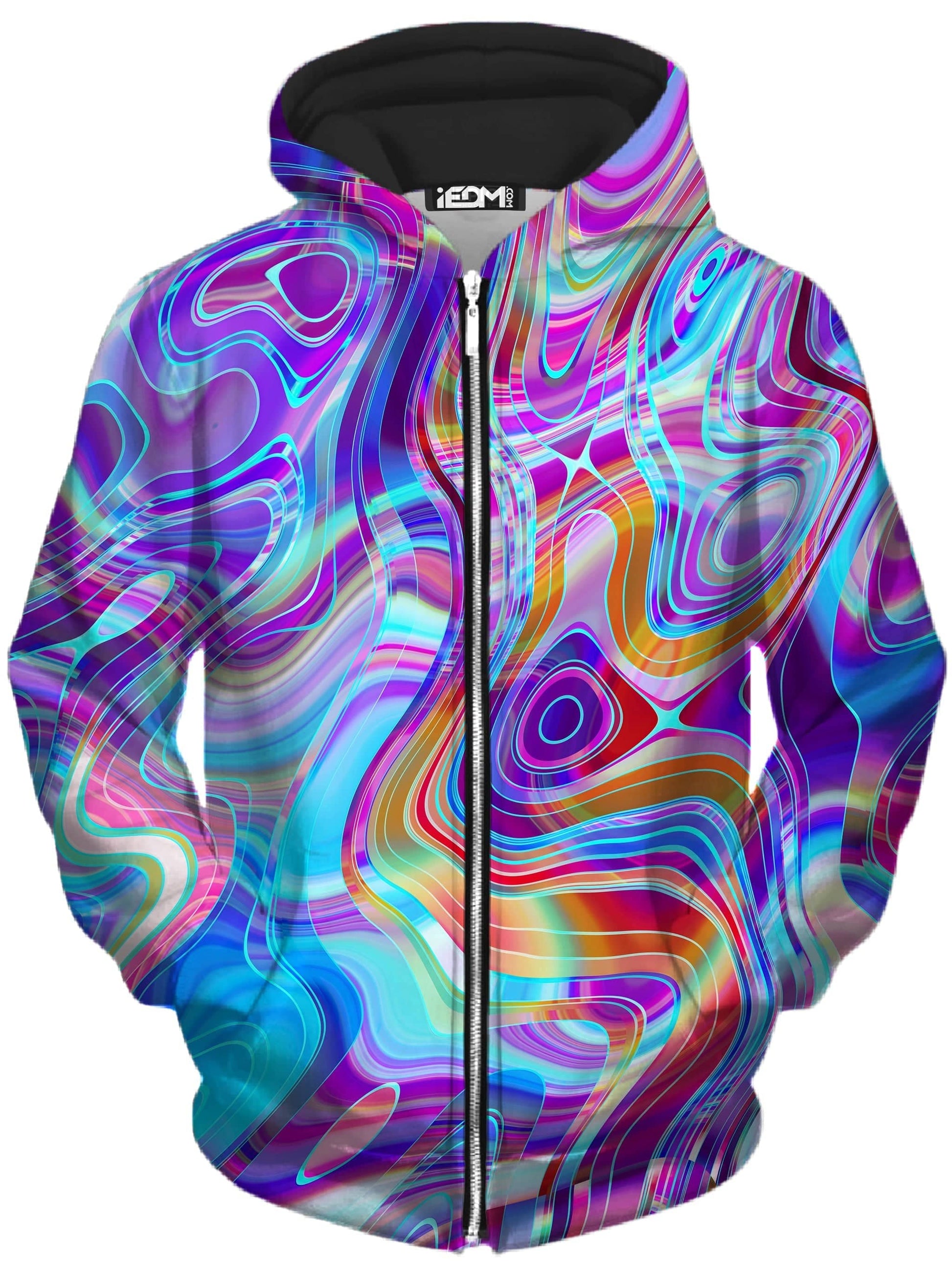 Aqua Realm Zip-Up Hoodie and Leggings Combo, Art Design Works, | iEDM