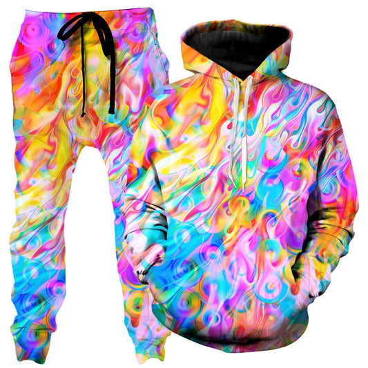 Blissful Drip Hoodie and Joggers Combo, Art Design Works, | iEDM