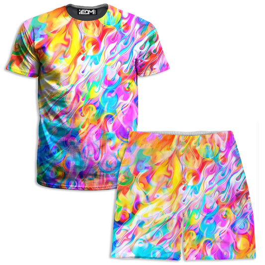 Blissful Drip T-Shirt and Shorts Combo, Art Design Works, | iEDM