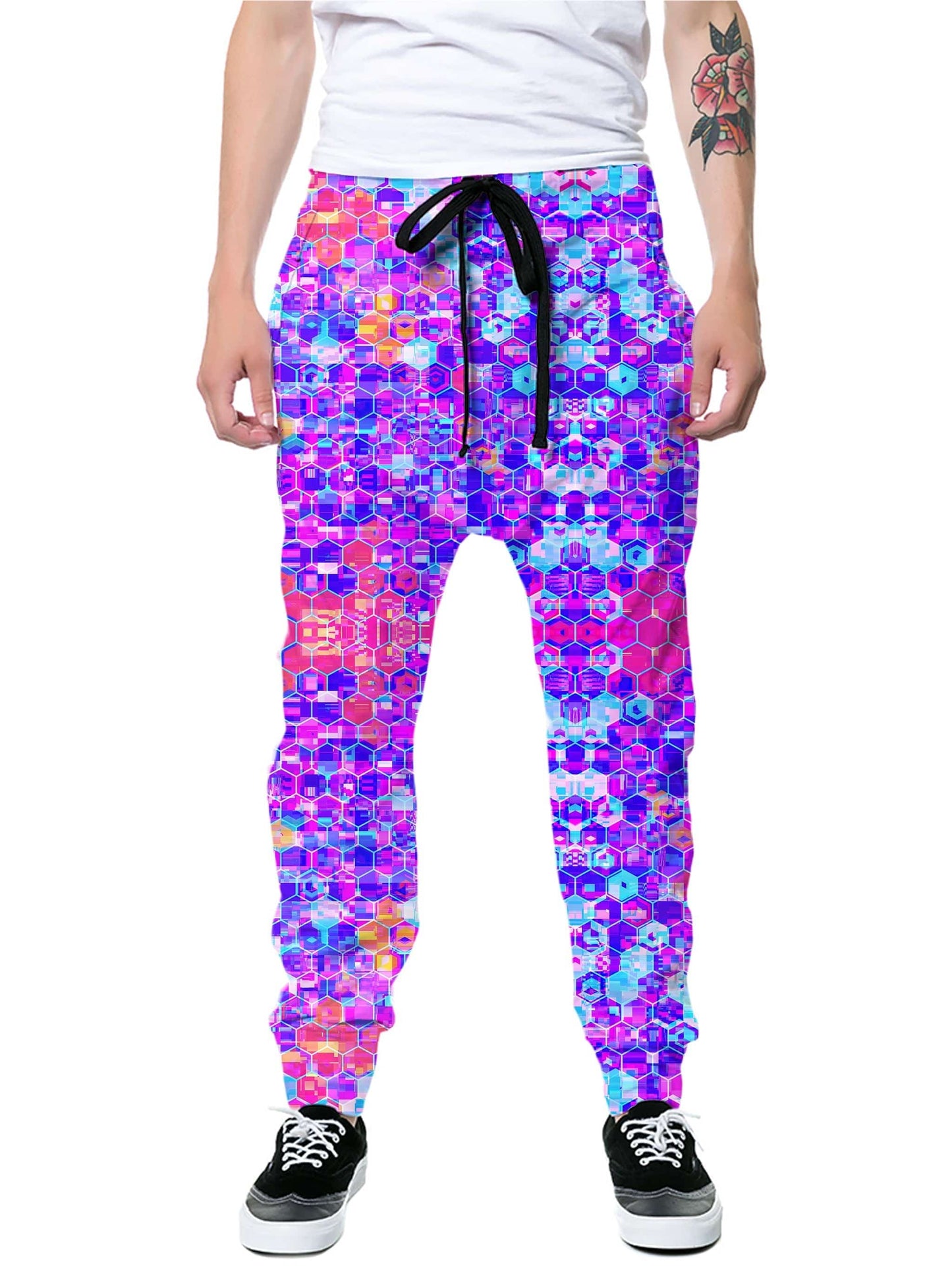 Blocks Of Life Zip-Up Hoodie and Joggers Combo, Art Design Works, | iEDM