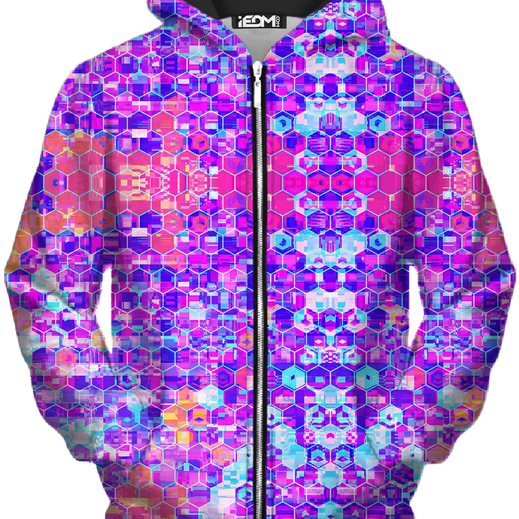 Blocks Of Life Zip-Up Hoodie and Joggers Combo, Art Design Works, | iEDM