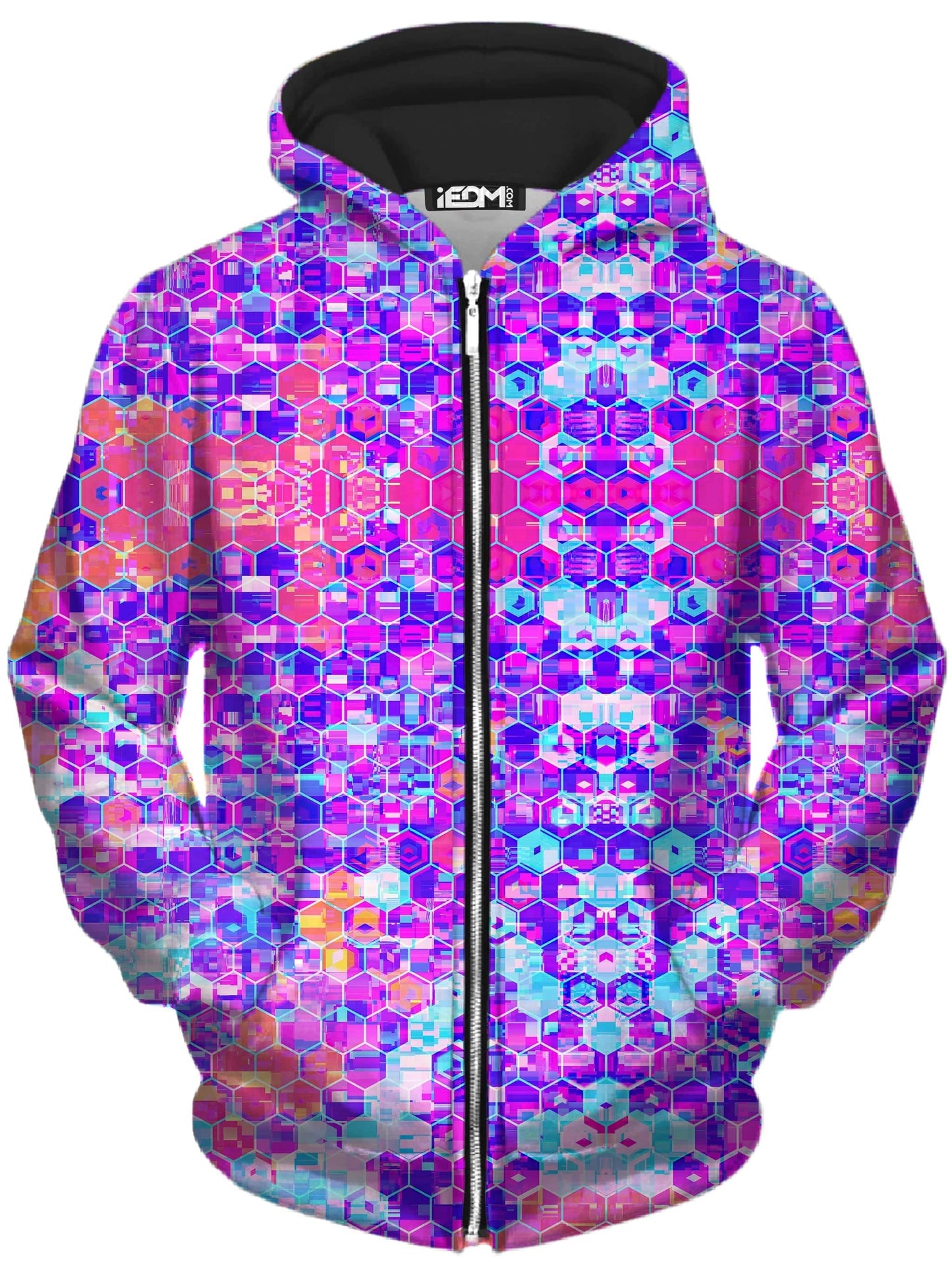 Blocks Of Life Zip-Up Hoodie and Joggers Combo, Art Design Works, | iEDM