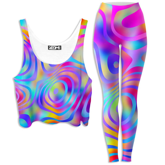 Cali Dreaming Crop Top and Leggings Combo, Art Design Works, | iEDM