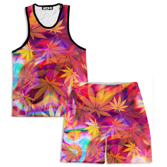 Ganja Dreamin Men's Tank and Shorts Combo, Art Design Works, | iEDM