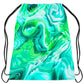 Green Schism Drawstring Bag, Art Design Works, | iEDM