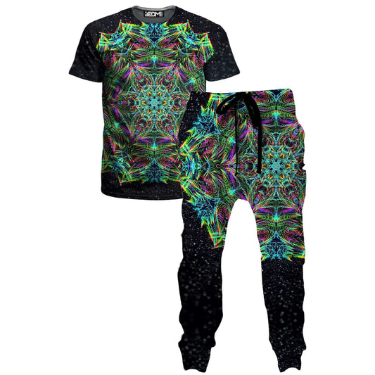 Green Warp T-Shirt and Joggers Combo, Art Design Works, | iEDM