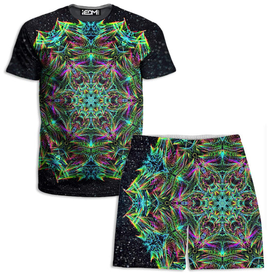 Green Warp T-Shirt and Shorts Combo, Art Design Works, | iEDM