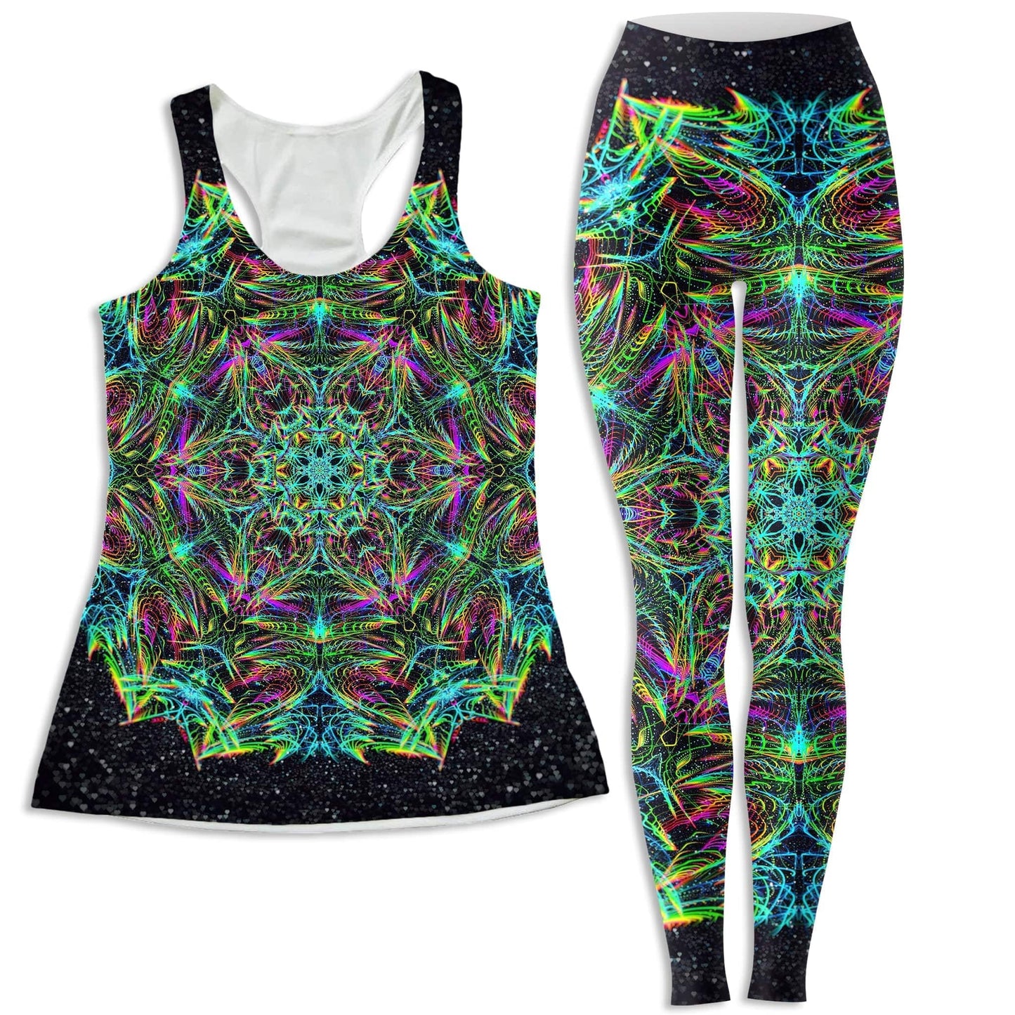 Green Warp Women's Tank and Leggings Combo, Art Design Works, | iEDM