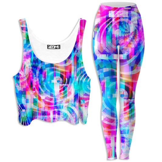 Motherboard Crop Top and Leggings Combo, Art Design Works, | iEDM