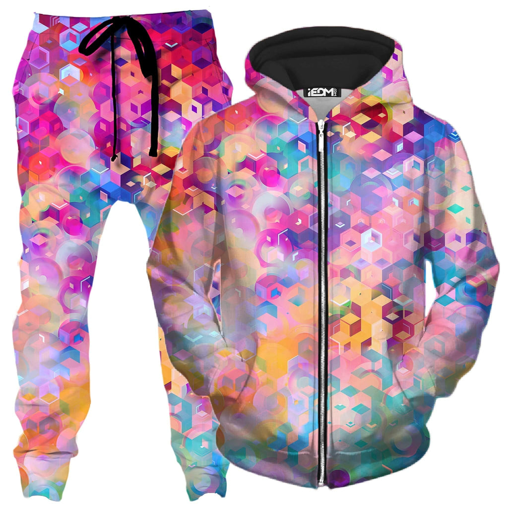 Portal Realm Zip-Up Hoodie and Joggers Combo, Art Design Works, | iEDM