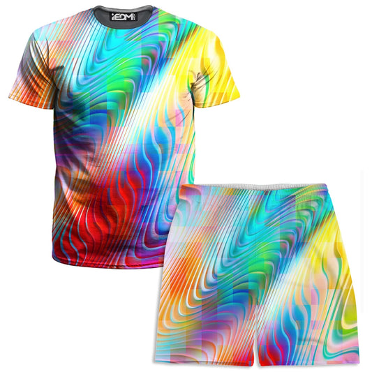 Rainbow Prism T-Shirt and Shorts Combo, Art Design Works, | iEDM