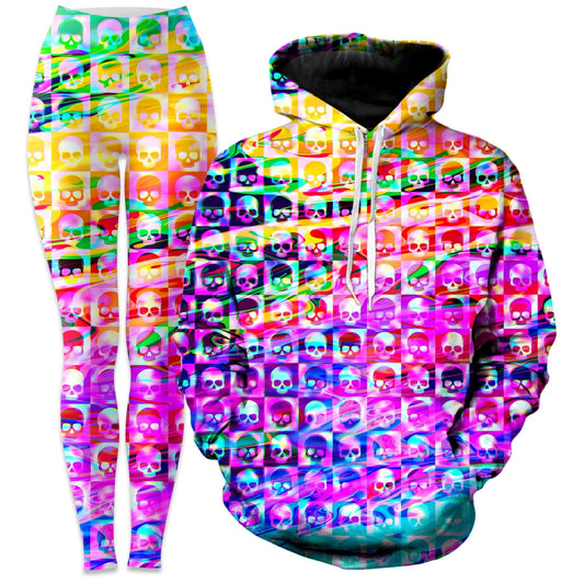 Skull Fam Purple Hoodie and Leggings Combo, Art Design Works, | iEDM