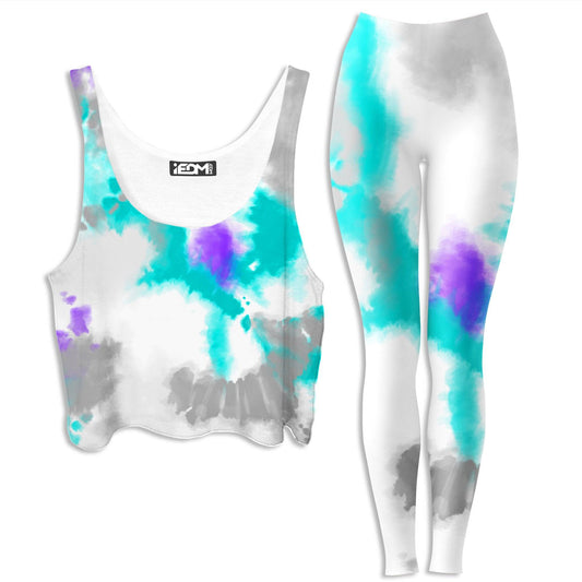 90s Filtered Crop Top and Leggings Combo, iEDM, | iEDM