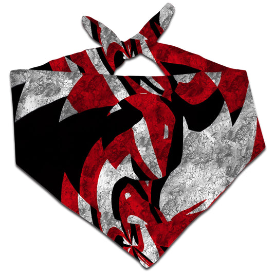 Abstract Red Acid Grunge Bandana, Big Tex Funkadelic, | iEDM