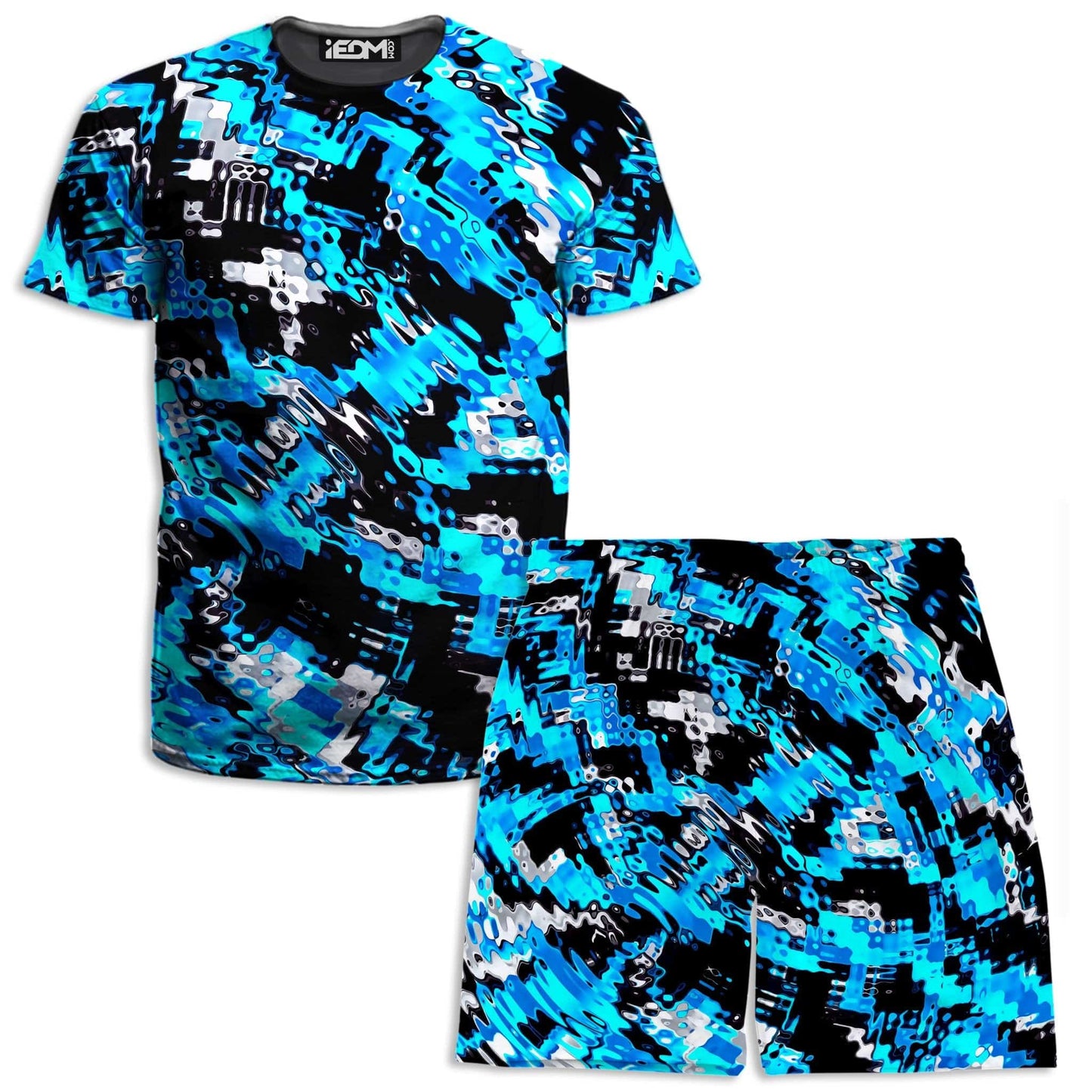 Aqua Rave T-Shirt and Shorts Combo, Big Tex Funkadelic, | iEDM