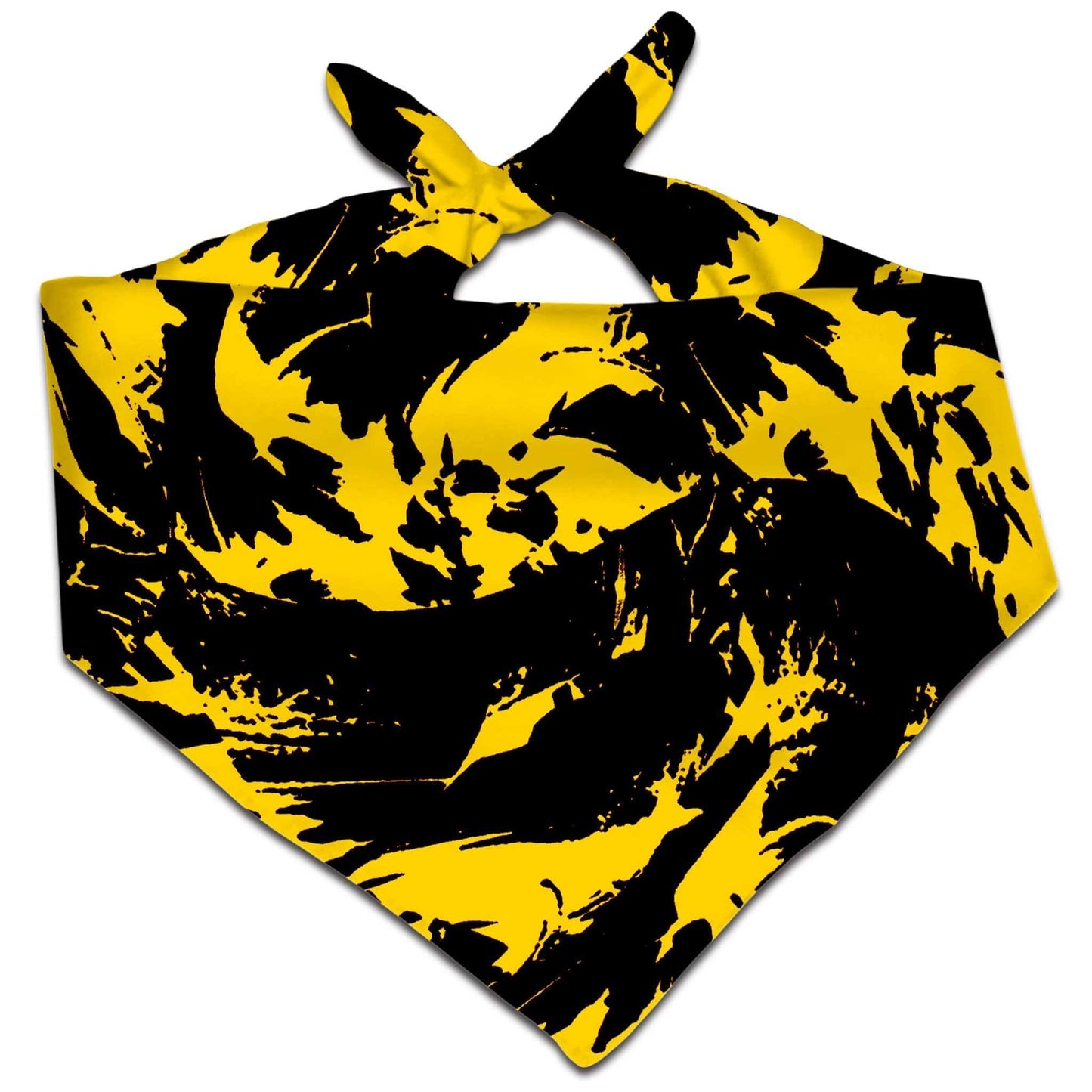 Black and Yellow Paint Splatter Bandana, Big Tex Funkadelic, | iEDM