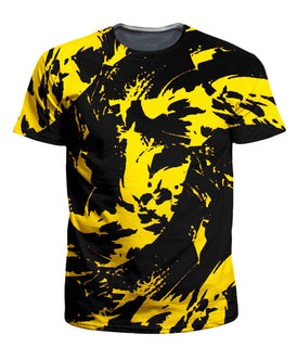 Big Tex Funkadelic - Black and Yellow Paint Splatter Men's T-Shirt