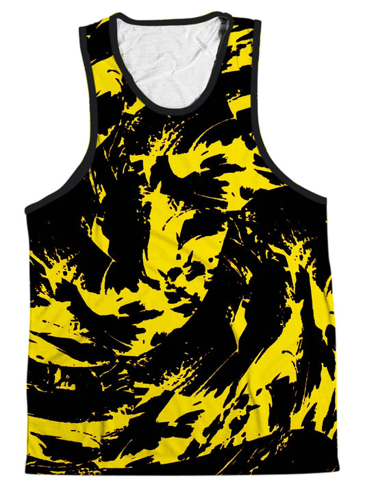 Black and Yellow Paint Splatter Men's Tank, Big Tex Funkadelic, | iEDM