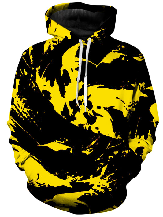 Big Tex Funkadelic Black and Yellow Paint Splatter Unisex Hoodie - iEDM