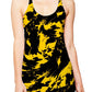 Black and Yellow Paint Splatter Women's Tank, Big Tex Funkadelic, | iEDM