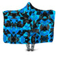 Blue and Black Geo Hooded Blanket, Big Tex Funkadelic, | iEDM