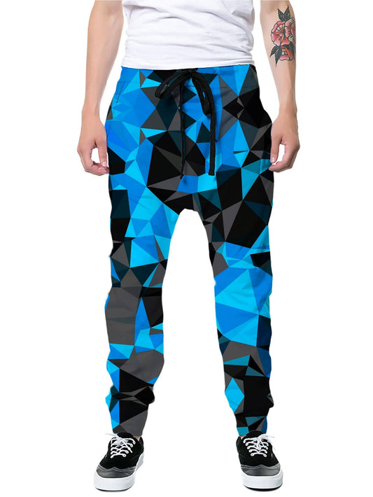 Blue and Black Geo Joggers, Big Tex Funkadelic, | iEDM