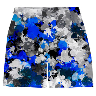 Big Tex Funkadelic - Blue and Grey Paint Splatter Weekend Shorts