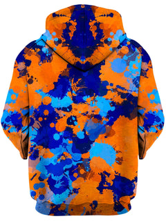 Big Tex Funkadelic - Blue and Orange Paint Splatter 2 Unisex Hoodie